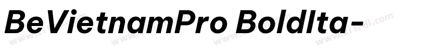 BeVietnamPro BoldIta字体转换